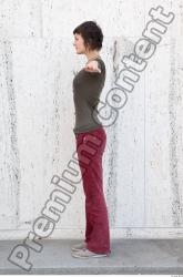 Whole Body Woman T poses White Casual Average